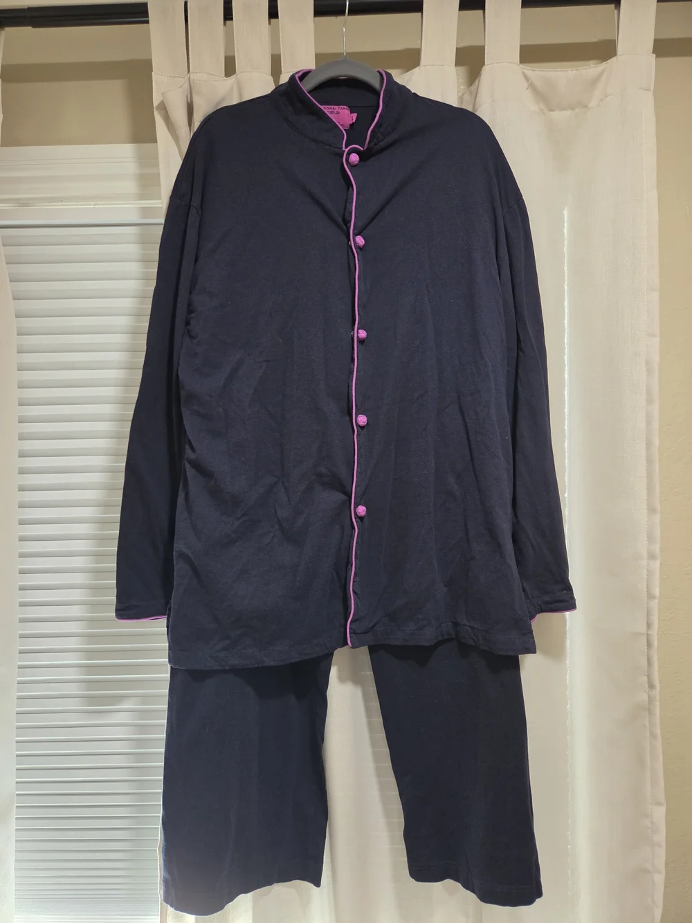 Shanghai Tang For Cathay Pacific Navy PJ Set Size L
